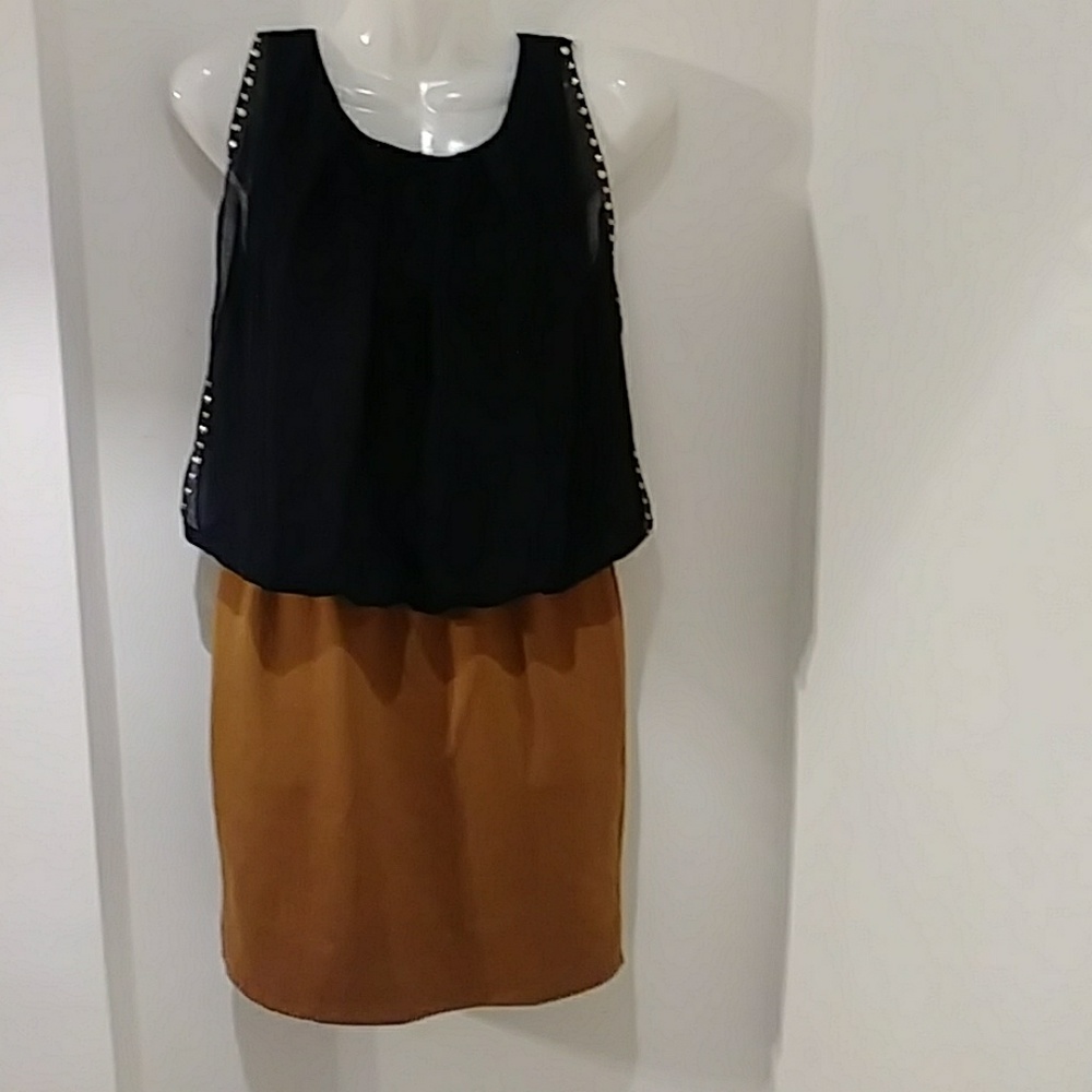 Black and Tan Dress